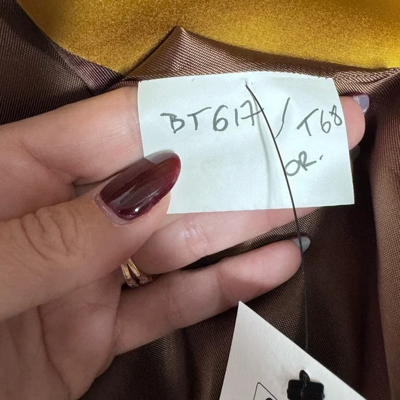 Balmain Paris Atelier Sample Satin Set Blazer & Maxi Skirt Chartreuse Gold S - Picture 11 of 17